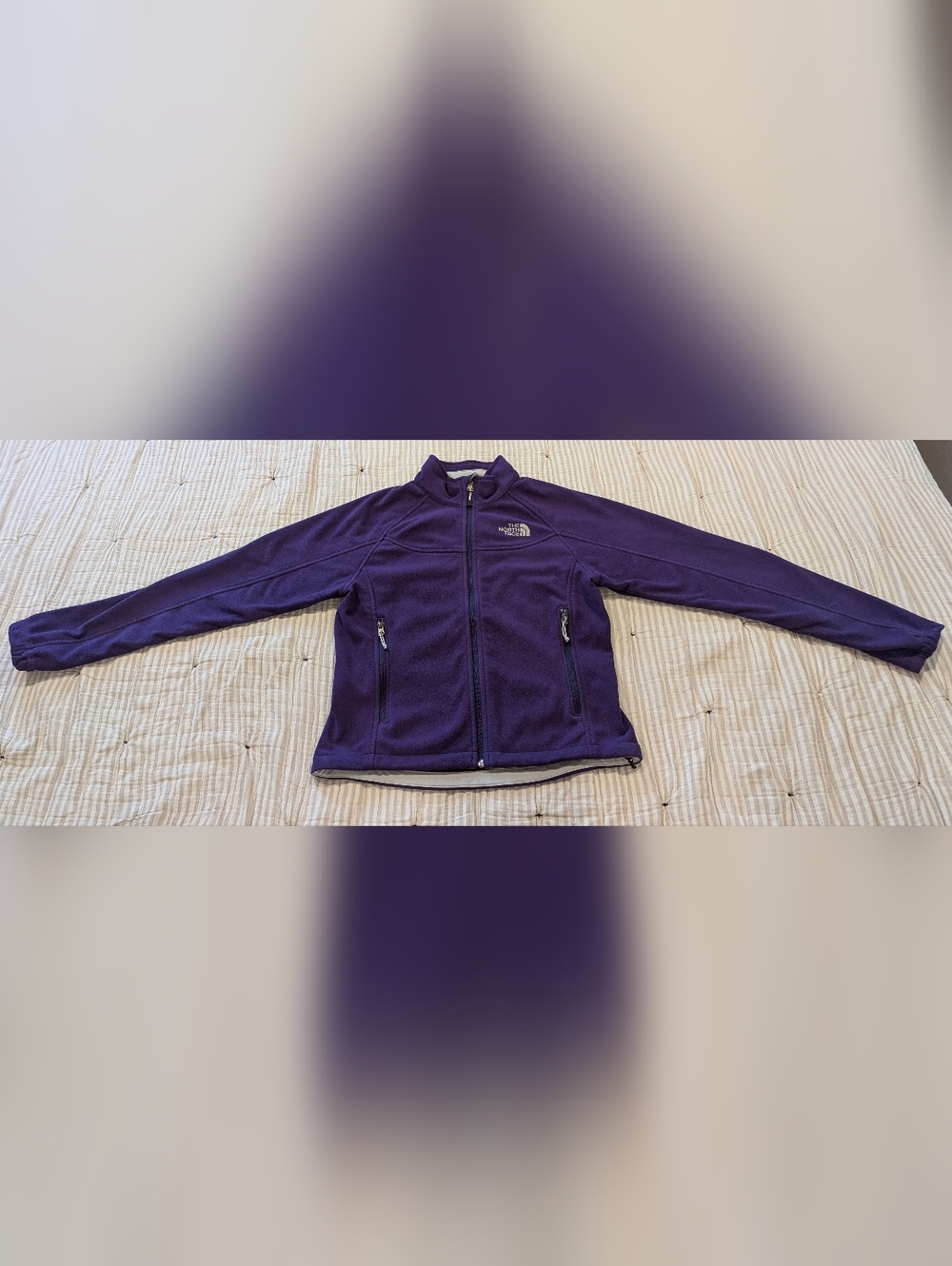 The North Face Deep Purple Zip-Up Fleece Jacket